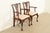 Baker Furniture Company Baker Furniture Style Chippendale Carved Mahogany Armchairs, Pair For Sale - Image 4 of 15