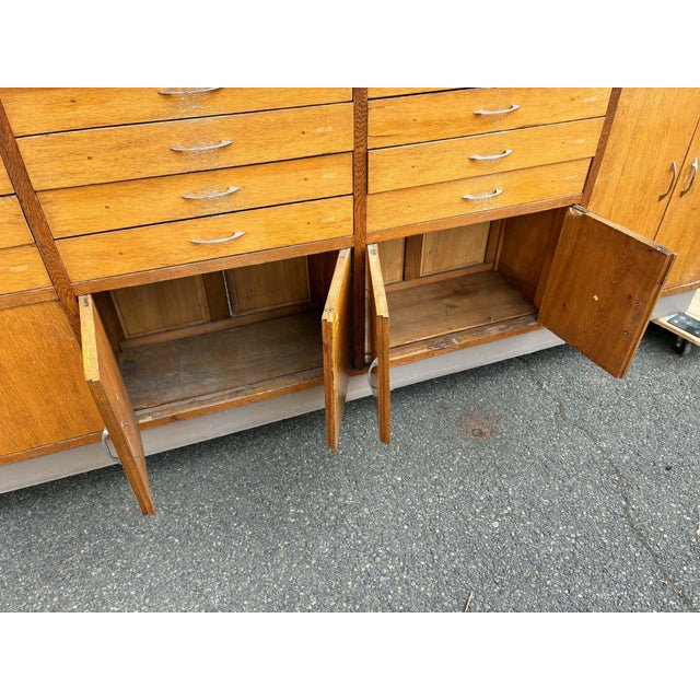 Wood Vintage Oak Sideboard, 1960s For Sale - Image 7 of 12