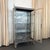 Large Antique Double Door Brushed Steel Apothecary Vitrine Cabinet For Sale - Image 4 of 10