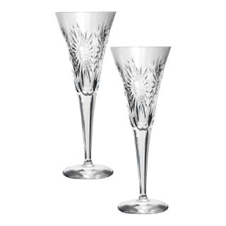 Late 20th Century Waterford 'Health' Champagne Flutes, a Pair For Sale