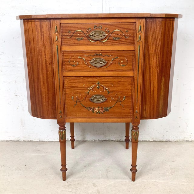 Antique American Adam Revival Martha Washington Sewing Cabinet by Aimone Mfg. Co., For Sale - Image 14 of 17