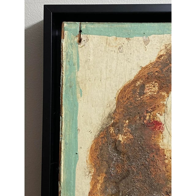 1970s Folk Art Portrait Painting by Jimmy Lee Sudduth, Framed For Sale - Image 9 of 13