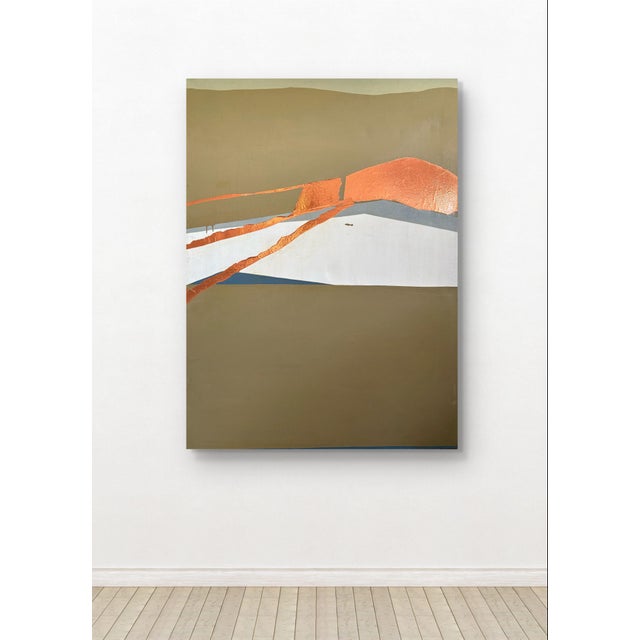 Barbara Beck 1970s Oil Painting on Canvas Mid century modern mixed media Barbara Beck Painter Printmaker Beck’s work is...