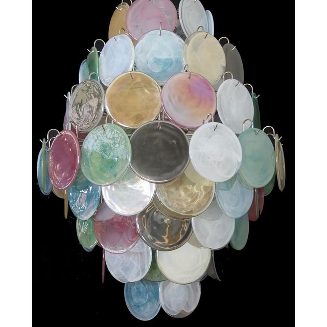 Glass Vintage Italian Murano Chandeliers, 2000s, Set of 2 For Sale - Image 7 of 18