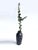 Vintage Hand Carved Oaxacan Barro Negro Vase With Pierced Lace Motif For Sale - Image 9 of 12