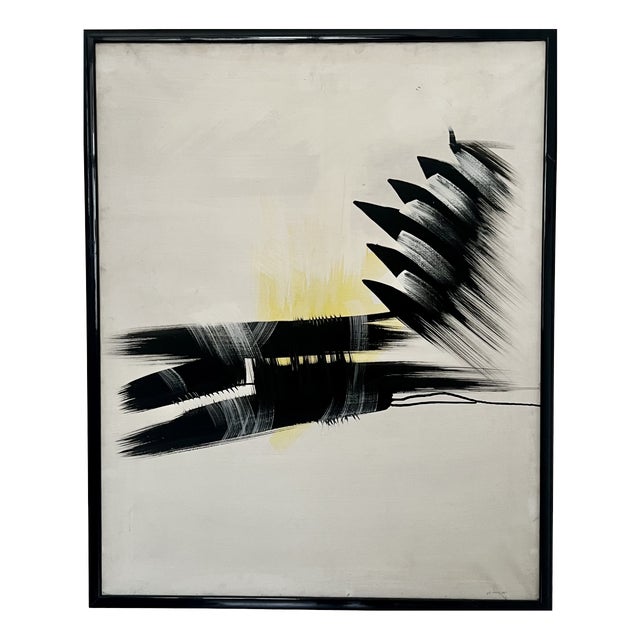 Italian Artist, Large Abstract Composition, Mid to Late 20th Century, Acrylic on Canvas For Sale