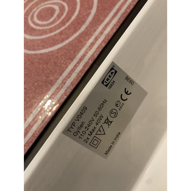 Pink Glass Gyllen Wall Lamp by Julia Treutiger for Ikea, 1990 For Sale - Image 3 of 16