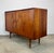 Brown Mid Century Modern Walnut, Cane & Brass Credenza / Media Stereo Cabinet Restored For Sale - Image 8 of 12