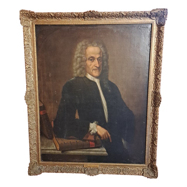 French Nobleman, 1760, Oil on Canvas For Sale