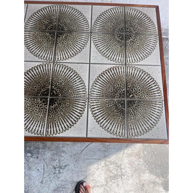 Danish Ceramic Tile Coffee Table, Denmark, 1970s For Sale - Image 8 of 11