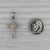 Modern 0.25ctw Diamond Knot Cross Pendant 14k White Yellow Gold For Sale - Image 3 of 4