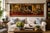 Large Vintage Belgian Jacquard Woven Wall Tapestry, Family Cottage Scene, 70" For Sale - Image 12 of 12