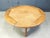 Brown Danish Round Oak Coffee Table, 1960s For Sale - Image 8 of 9