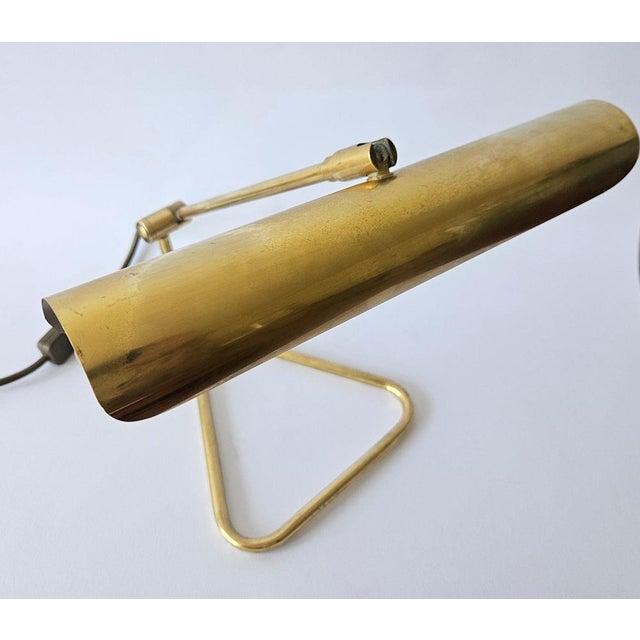 Mid-Century Brass Table Lamp from OMI, Germany, 1970s For Sale - Image 12 of 17
