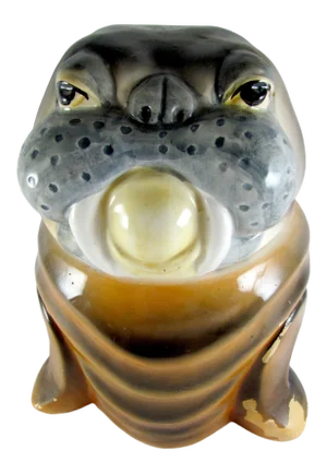 9" Vintage Walrus Marine Mammal Cookie Jar