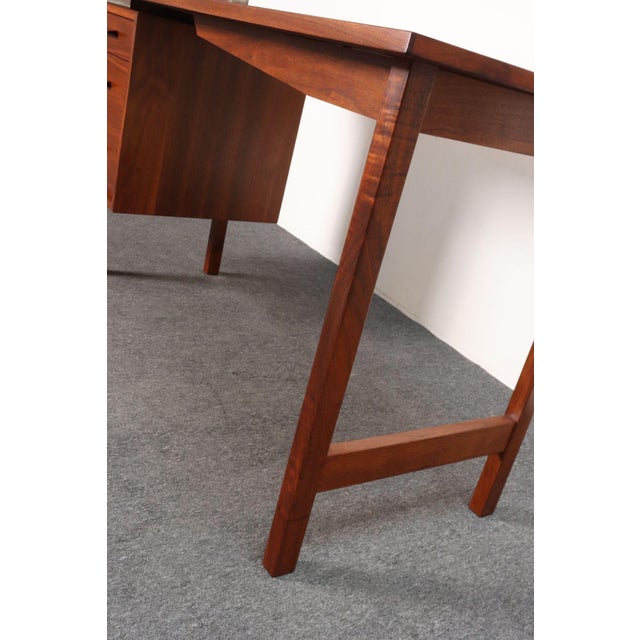 Mid-Century American Modern Studio Craft Walnut Desk by Richard Artschwager For Sale - Image 12 of 18