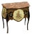 Louis XV Style Hand Painted Marble Top Bombe Commode For Sale
