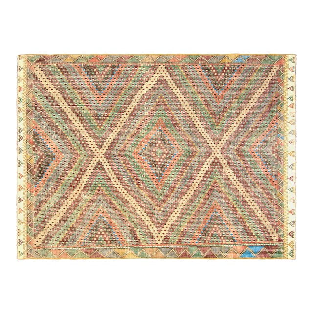 1960s Turkish Kilim For Sale