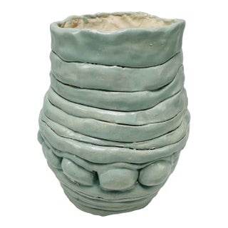 Hand Thrown Studio Pottery Vase For Sale