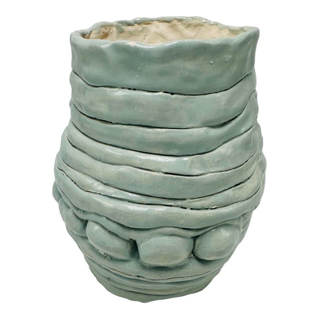 Hand Thrown Studio Pottery Vase For Sale
