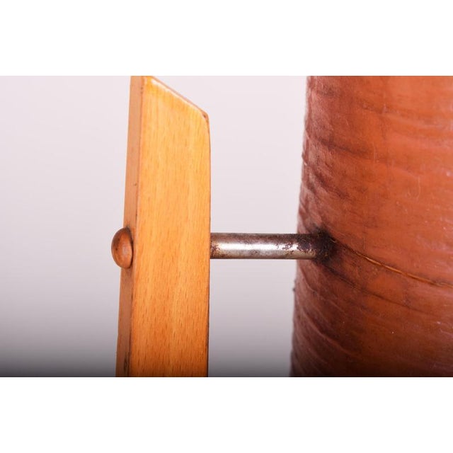 Mid-Century Modern Floor Lamp in Beech by Novoplast Sered, Czech, 1960s For Sale - Image 4 of 7
