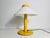 Yellow Heavy Yellow Metal and Glass Table Lamp, 1960s, Italy For Sale - Image 8 of 12