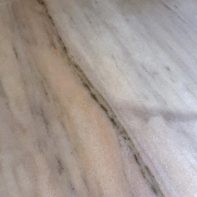 Mid-Century Italian Modern Dining Table with Pink Portugal Marble Top, 1950s For Sale - Image 6 of 12