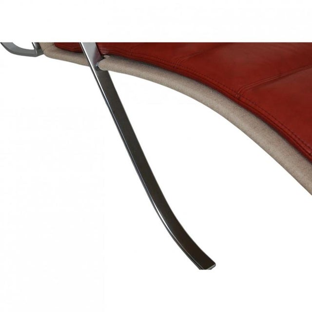 Grasshopper Chair in Red Leather by Preben Fabricius and Jørgen Kastholm, 2000s For Sale - Image 14 of 17
