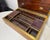 Large High Quality Antique 19th Century Wood Inlaid Brass Writing Lap Desk Box For Sale - Image 15 of 18
