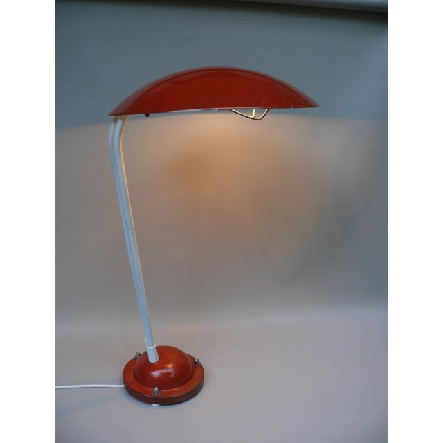 Orange and Light Beige Outdoor Mushroom Lamp from Bega, 1950s For Sale - Image 4 of 18