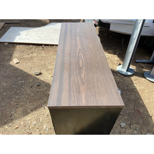 Steelcase Vintage Mid Century Modern Metal Credenza Sideboard For Sale In Sacramento - Image 6 of 12
