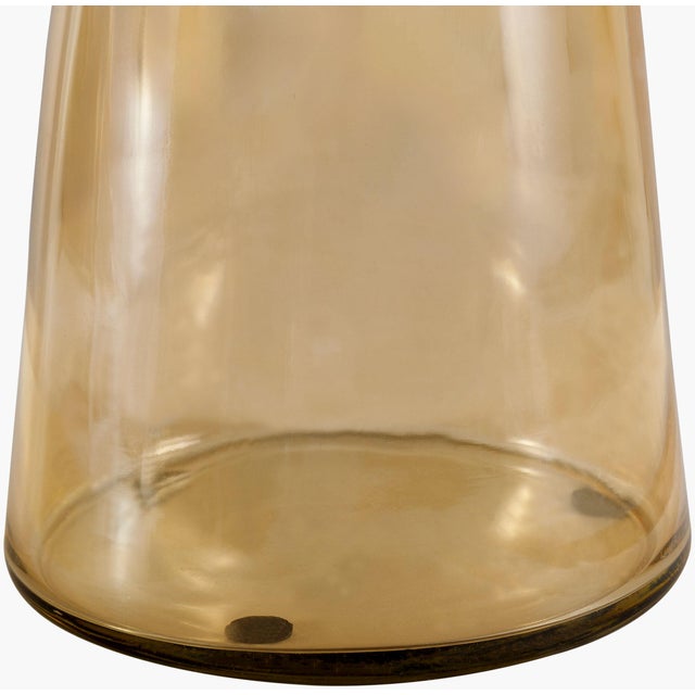 Glass Luzerne End Table Camel For Sale - Image 7 of 8