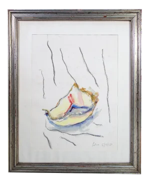 Albino Galvano, Abstract Composition, 1975, Watercolor