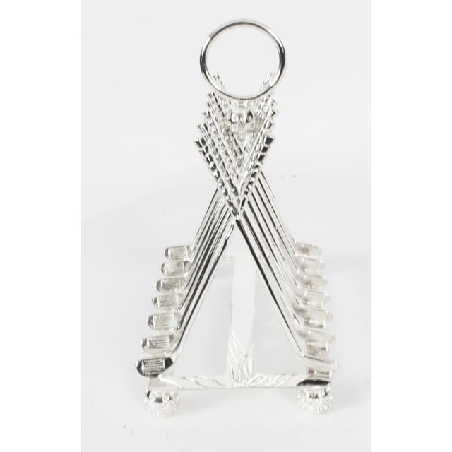 Vintage Silver-Plated Toast Rack, 1980s For Sale - Image 4 of 15