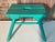 French Brutalist Wooden Stool in Green Paint, 1950s For Sale - Image 4 of 18