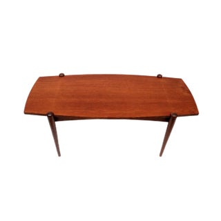 Coffee Table with Reversible Teak and Formica Top, 1960s For Sale