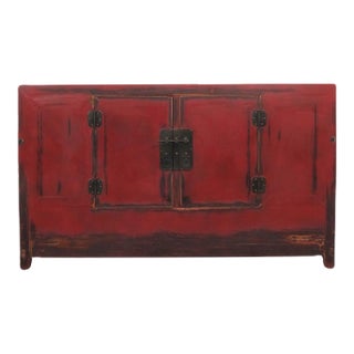 Late 19th Century Red Gansu Sideboard For Sale