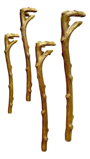 P.E.Guerin Faux Bois Gilt Bronze Table Legs