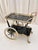 Metal Art Deco Brass and Black Glass Serving Bar Trolley, 1950s For Sale - Image 7 of 18