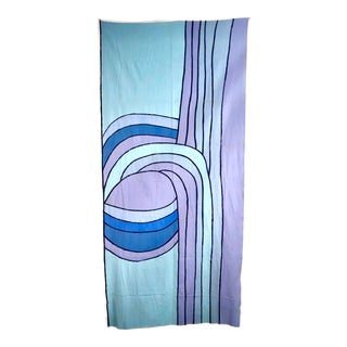 Knoll Vintage Modern Textile Fabric Wall Art For Sale