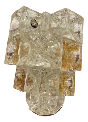 Mid-Century Modern Italian Murano Glass Table Lamp by Albano Poli for Poliarte, 1960s