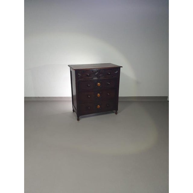 English Charles II Chest of Drawers in Oak For Sale - Image 17 of 18