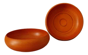 Paavo Asikainen Turned Laminate Wood Bowl - a Pair