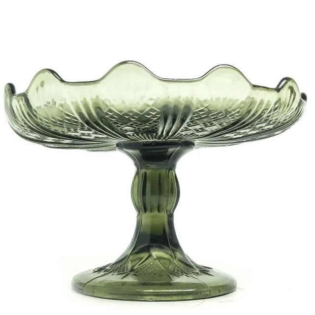 Bowl on Stand from Ząbkowice Glassworks, Poland, 1970s, in Very Good conditions. Designed 1970 to 1979 I have official...