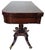 Mid 19th Century Antique American 19th C Regency Mahogany Flip Top Leather Game Table & Console For Sale - Image 5 of 18