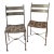 Pair Artisan 1960s Iron Patio Chairs For Sale