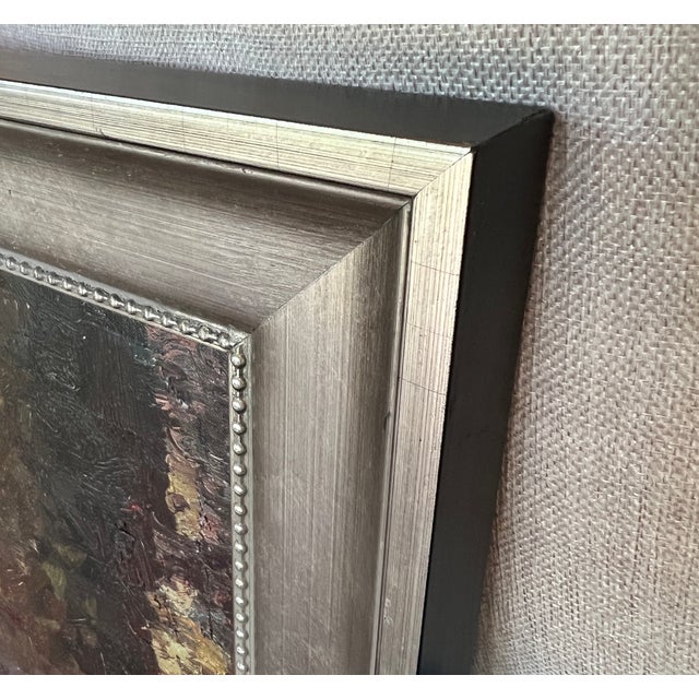 Off-white 1990s Ballerina Dancers Degas Style Original Oil Painting, Framed For Sale - Image 8 of 17