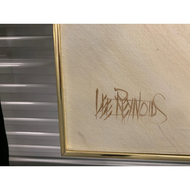 Lee Reynolds Abstract Painting In perfect condition Midcentury Modern 48 tall by 58 wide