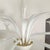 1970s Attributed to Venini White Murano Glass Chandelier For Sale - Image 11 of 11