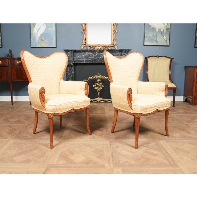 Pair of Vintage Fireside Chairs For Sale - Image 11 of 18